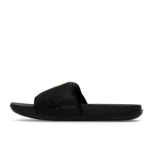 Kobe Bryant x Nike Kawa Slide GS Black University Gold - мужская сетка размеров Kobe Bryant x Nike Kawa Slide GS Black University Gold - мужская сетка размеров