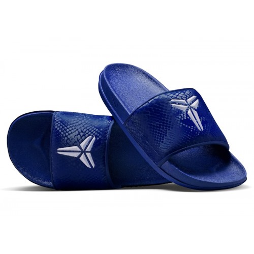 Nike Kobe Offcourt Slide Deep Royal Blue White - мужская сетка размеров