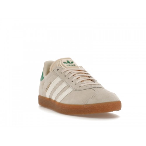 Кроссы adidas Gazelle Wonder White Green Gum (W) - женская сетка размеров