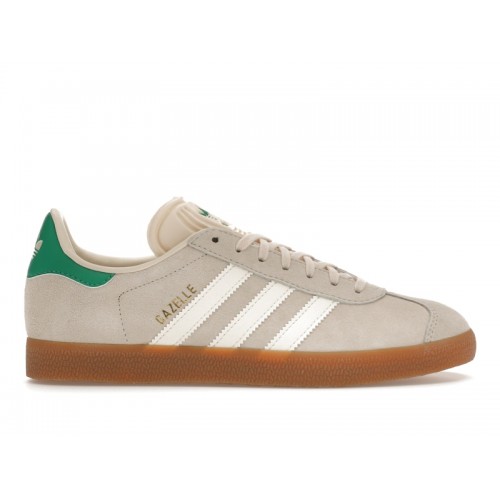 Кроссы adidas Gazelle Wonder White Green Gum (W) - женская сетка размеров