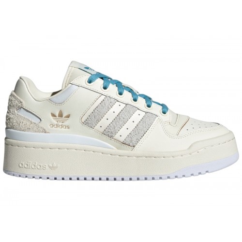 Кроссы adidas Forum Bold Cloud White Preloved Blue (W) - женская сетка размеров