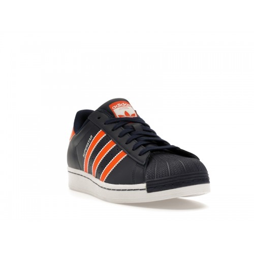 adidas Superstar Night Indigo Orange Cloud White - мужская сетка размеров