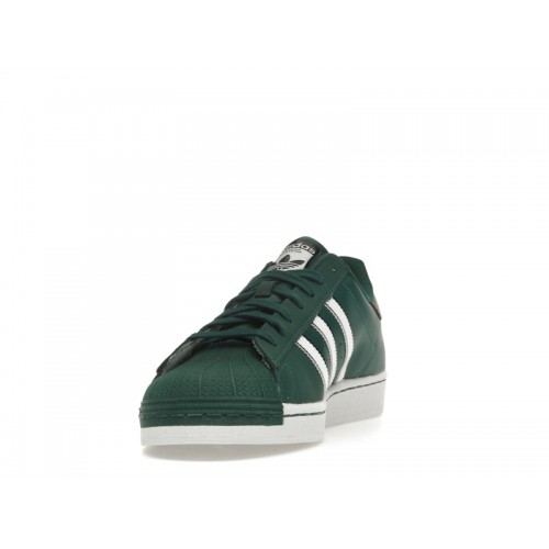 adidas Superstar Collegiate Green Cloud White Core Black - мужская сетка размеров