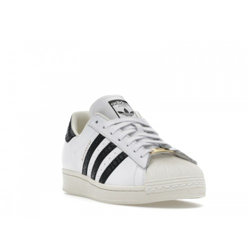 adidas Superstar Cloud White Core Black Gold Metallic - мужская сетка размеров