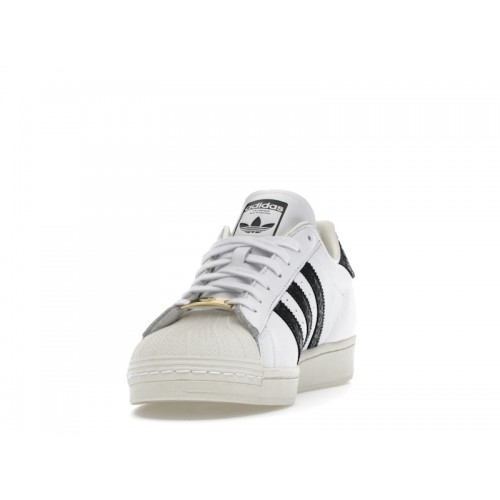 adidas Superstar Cloud White Core Black Gold Metallic - мужская сетка размеров