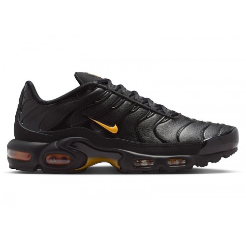 Nike Air Max Plus Premium Black Laser Orange - мужская сетка размеров