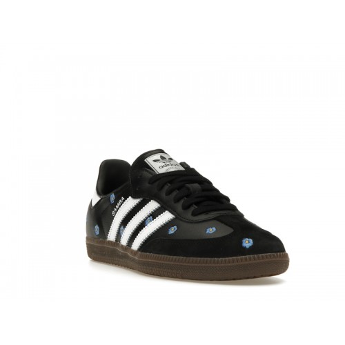 adidas Samba Light Blue Floral Core Black (W) - женская сетка размеров