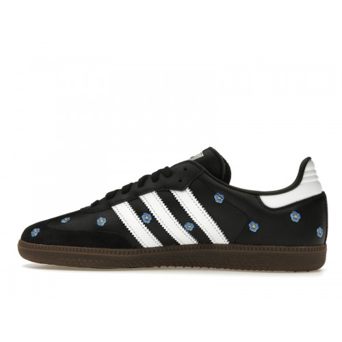 adidas Samba Light Blue Floral Core Black (W) - женская сетка размеров