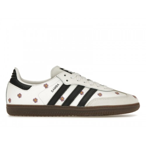 Кроссы adidas Samba Light Purple Floral (W) - женская сетка размеров