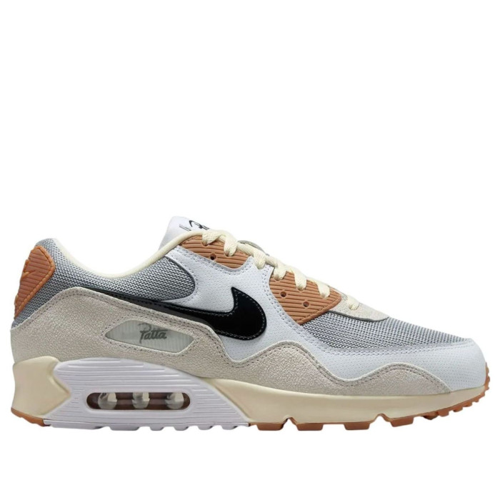 Patta x Nike Air Max 90 SP Particle Grey Coconut Milk - мужская сетка размеров Patta x Nike Air Max 90 SP Particle Grey Coconut Milk - мужская сетка размеров