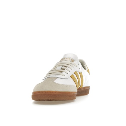 Кроссы adidas Samba Sporty & Rich White Bold Gold - мужская сетка размеров