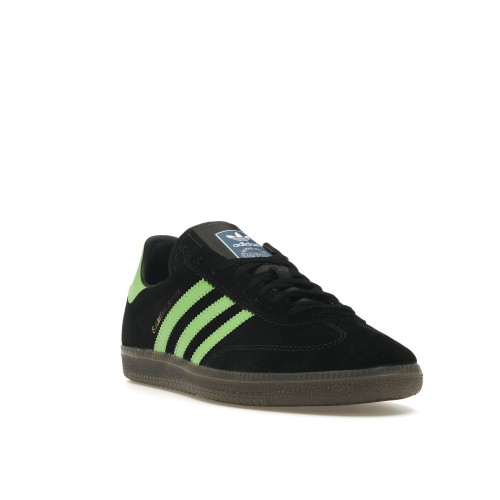 Кроссы adidas Samba Deco SPZL Black Lucid Lime - мужская сетка размеров