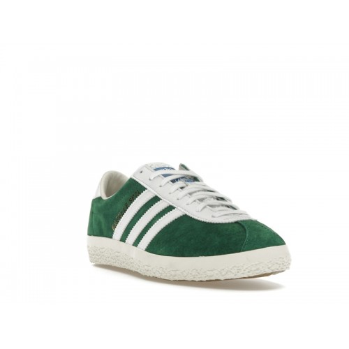 Кроссы adidas Gazelle SPZL Dark Green White - мужская сетка размеров