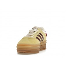 Женские кроссовки adidas Gazelle Bold Almost Yellow Maroon (W)