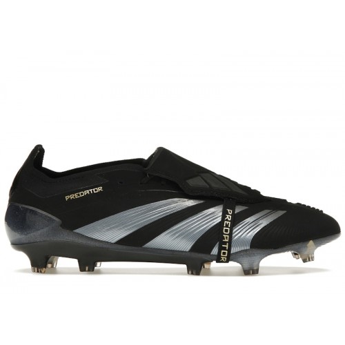 adidas Predator Elite Foldover Tongue FG Core Black Carbon Gold Metallic - мужская сетка размеров