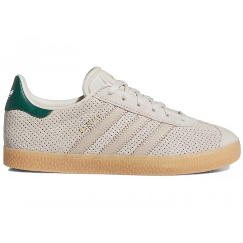 Кроссы adidas Gazelle Wonder Beige Green (GS) - подростковая сетка размеров