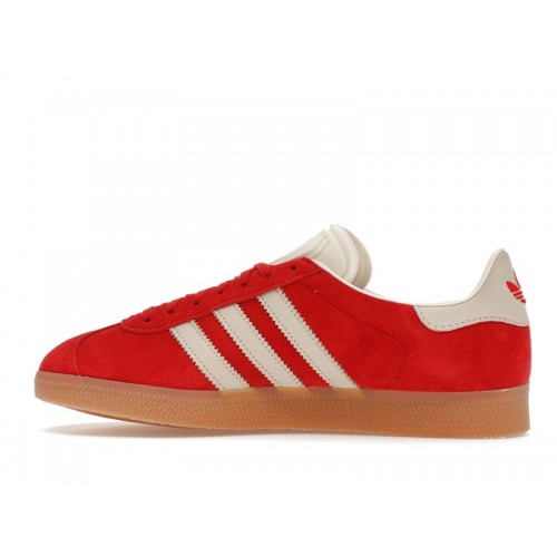 Кроссы adidas Gazelle Better Scarlet Aluminum Gum (W) - женская сетка размеров