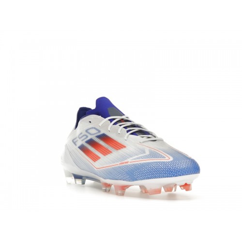 adidas F50 Elite FG Cloud White Solar Red Lucid Blue - мужская сетка размеров