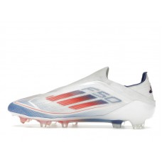 adidas F50 Elite Laceless FG Cloud White Solar Red Lucid Blue