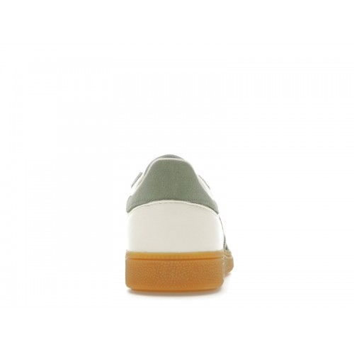 Кроссы adidas Handball Spezial Off White Silver Green - мужская сетка размеров