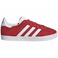 Подростковые кроссовки adidas Gazelle Better Scarlet Cloud White Gold Metallic (GS)