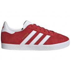 Подростковые кроссовки adidas Gazelle Better Scarlet Cloud White Gold Metallic (GS)