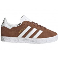 Детские adidas Gazelle Preloved Brown Cloud White Gold Metallic (PS)