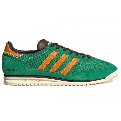 Кроссы adidas SL72 Knit Wales Bonner Green - мужская сетка размеров