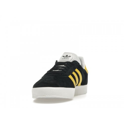 Кроссы adidas Gazelle Black Impact Yellow - мужская сетка размеров