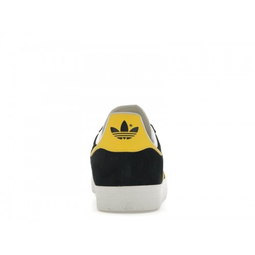 Кроссы adidas Gazelle Black Impact Yellow - мужская сетка размеров