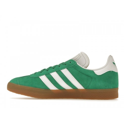 Кроссы adidas Gazelle Court Green Footwear White - мужская сетка размеров