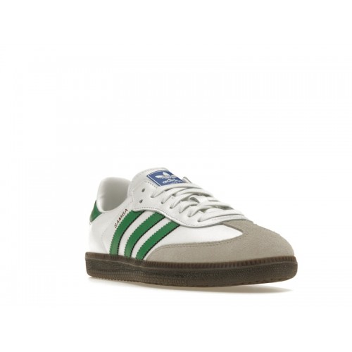 Кроссы adidas Samba OG Footwear White Green - мужская сетка размеров