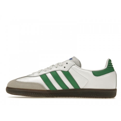 Кроссы adidas Samba OG Footwear White Green - мужская сетка размеров