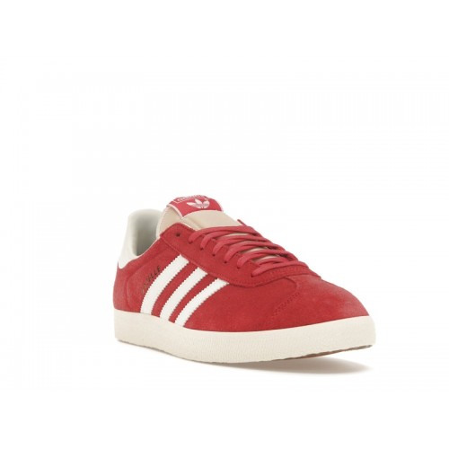 Кроссы adidas Gazelle Glory Red Off White - мужская сетка размеров