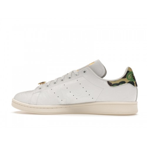adidas Stan Smith Bape 30th Anniversary White - мужская сетка размеров