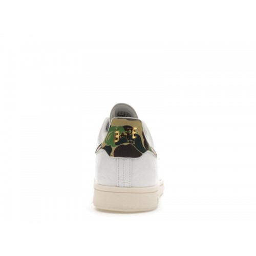 adidas Stan Smith Bape 30th Anniversary White - мужская сетка размеров