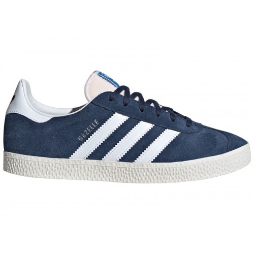 adidas Gazelle Night Indigo Cloud White Core White (GS) - подростковая сетка размеров