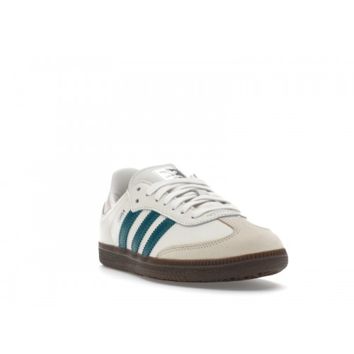 Кроссы adidas Samba OG Cloud White Legacy Teal (W) - женская сетка размеров