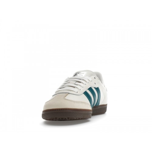Кроссы adidas Samba OG Cloud White Legacy Teal (W) - женская сетка размеров