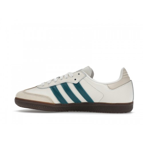 Кроссы adidas Samba OG Cloud White Legacy Teal (W) - женская сетка размеров