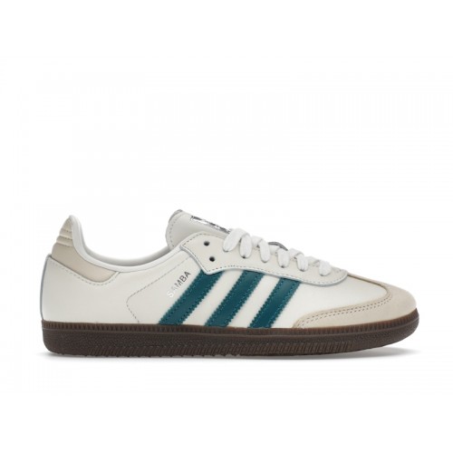 Кроссы adidas Samba OG Cloud White Legacy Teal (W) - женская сетка размеров