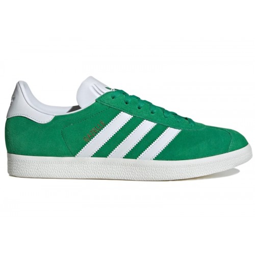 Кроссы adidas Gazelle Green Cloud White - мужская сетка размеров