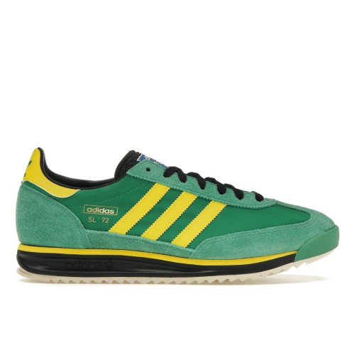 Кроссы adidas SL 72 RS Green Yellow - мужская сетка размеров