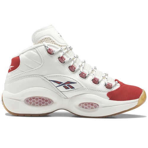 Кроссы Reebok Question Mid Vintage Red Toe - мужская сетка размеров