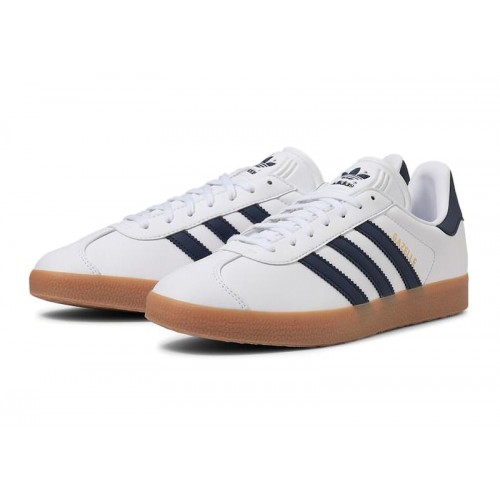 adidas Gazelle Footwear White Navy Gum - мужская сетка размеров