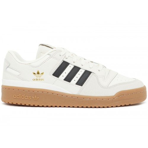 Кроссы adidas Forum 84 Low CL White Black Gum - мужская сетка размеров