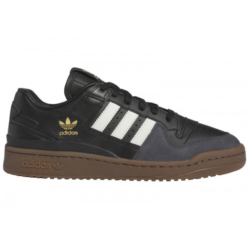 Кроссы adidas Forum 84 Low CL Core Black Ivory Gum - мужская сетка размеров