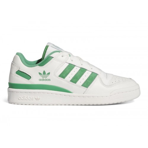 Кроссы adidas Forum Low CL White Preloved Green - мужская сетка размеров