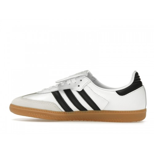 Кроссы adidas Samba LT Cloud White Core Black Gum (W) - женская сетка размеров