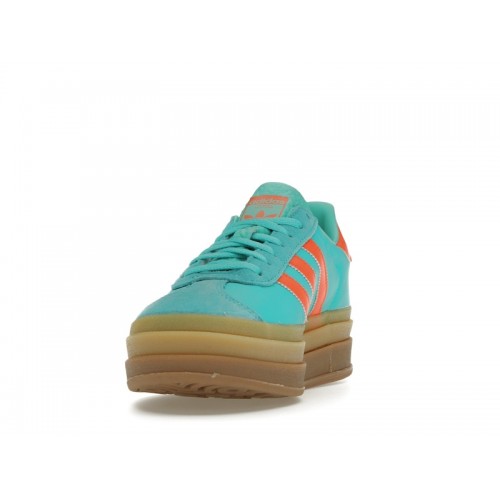 Кроссы adidas Gazelle Bold Mint Rush Impact Orange (W) - женская сетка размеров